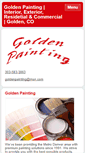 Mobile Screenshot of goldenpaintingco.com