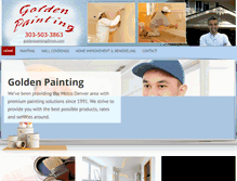 Tablet Screenshot of goldenpaintingco.com